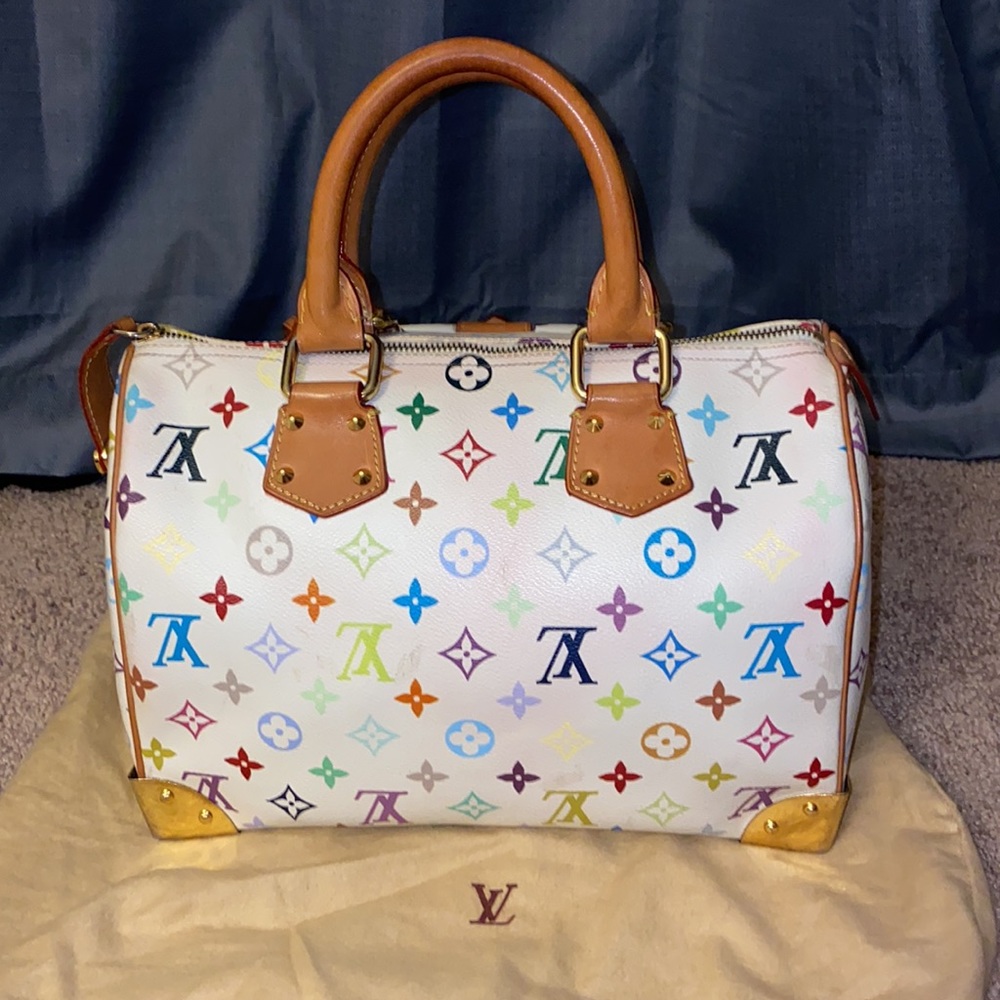 Louis Vuitton Speedy Monogram Multicolor 30 Dust Bag Key - Picture 8 of 16